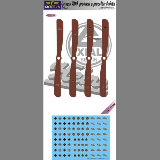 LF Models C3202 1/32 German WWI producer´s labels of propellers part II.