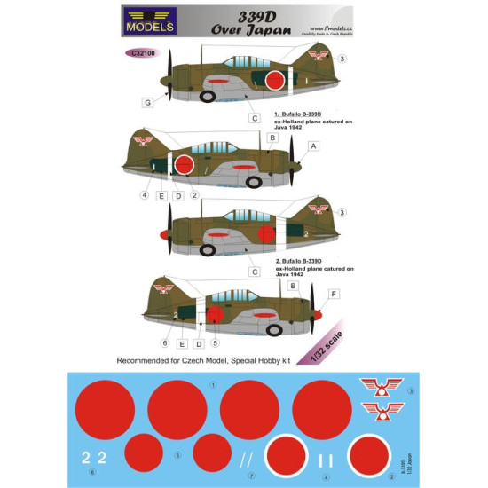 LF Models C32100 1/32 Brewster Model 339D over Japan
