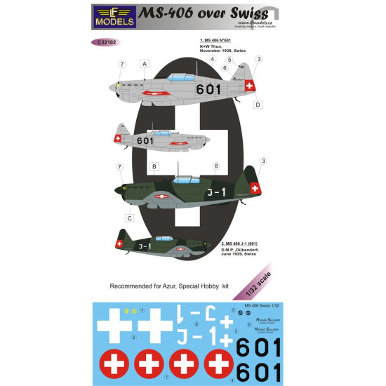 LF Models C32102 1/32 MS-406 over Swiss