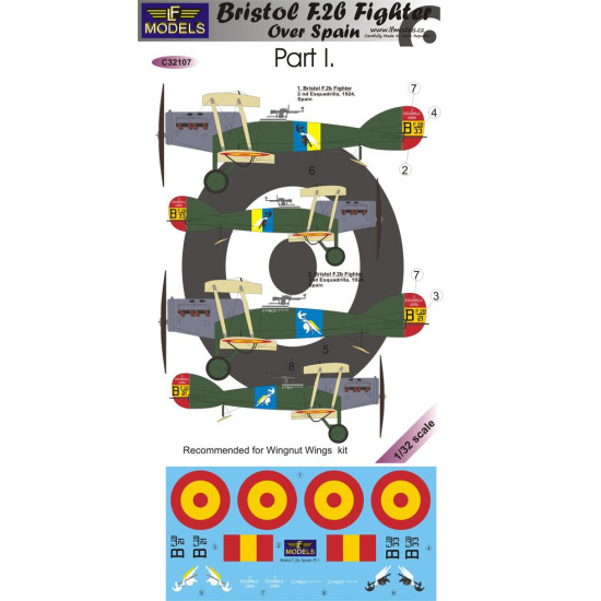 LF Models C32107 1/32 Bristol F.2b Fighter over Spain Part I.