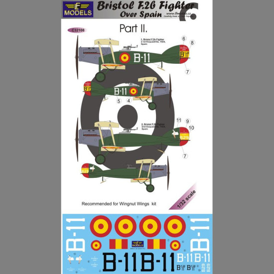 LF Models C32108 1/32 Bristol F.2b Fighter over Spain Part II.