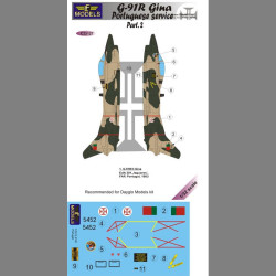 LF Models C32127 1/32 G.91R Gina Portuguese service part.2