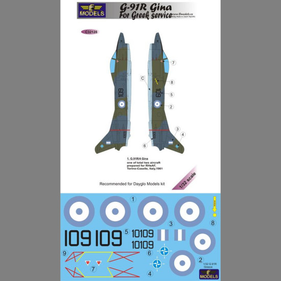 LF Models C32128 1/32 G.91R Gina for Greek service