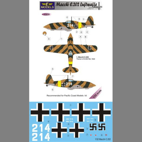 LF Models C3218 1/32 Macchi C. 202 Luftwaffe