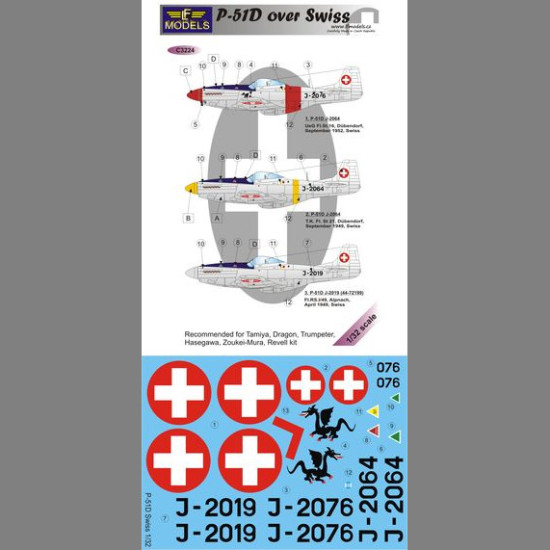 LF Models C3224 1/32 P-51D over Swiss