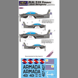 LF Models C3241 1/32 N.A. T-28 Fennec over Uruguay