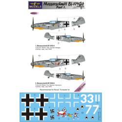 LF Models C3253 1/32 Messerschmitt Bf 109G-6 Comiso cartoon part 1.