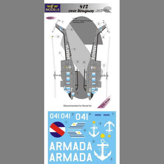 LF Models C3271 1/32 Aug.-Bell 412 over Uruquay