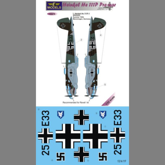 LF Models C3276 1/32 Heinkel He 111P Pre-war