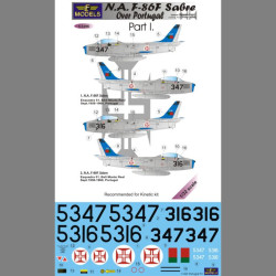 LF Models C3296 1/32 N.A. F-86F Sabre Over Portugal Part I.