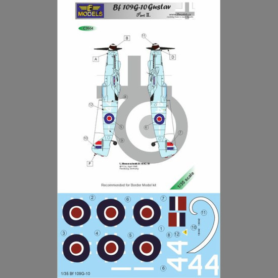 LF Models C3504 1/35 Captured Bf 109G Part I.