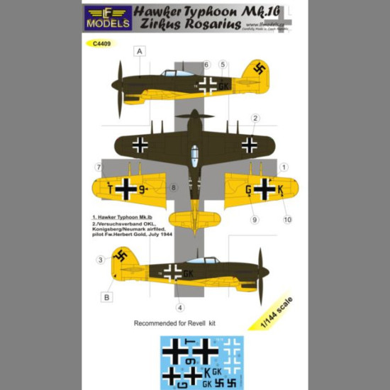 LF Models C4409 1/144 Hawker Typhoon Mk.I.b Z.Rosarius