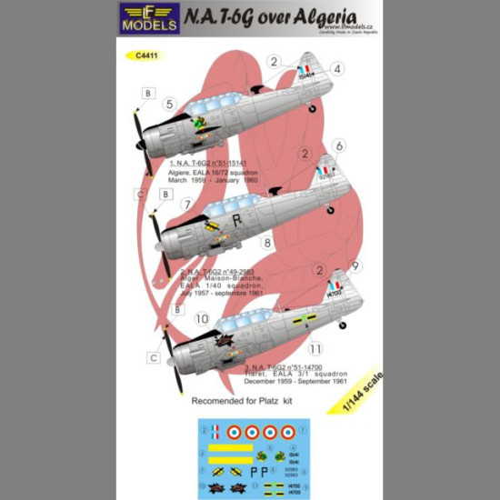 LF Models C4411 1/144 N.A. T-6G Texan over Algeria