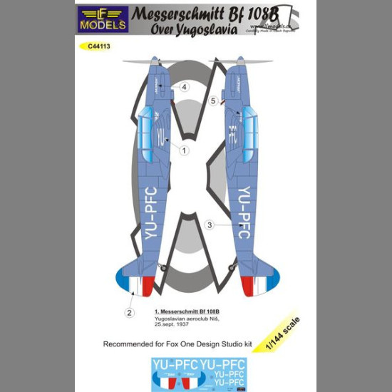 LF Models C44113 1/144 Messerschmitt Bf 108B over Yugoslavia