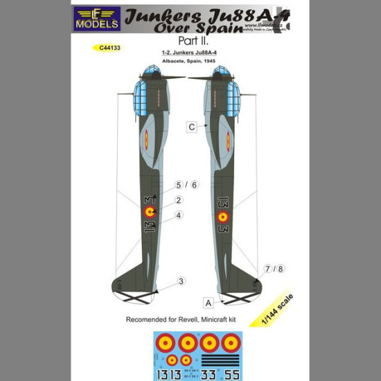 LF Models C44133 1/144 Junkers Ju 88A-4 over Spain part 2