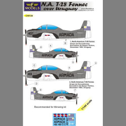 LF Models C44138 1/144 N.A. T-28S Fennec over Uruguay
