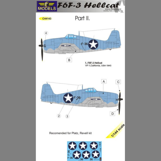 LF Models C44143 1/144 F6F-3 Hellcat part II.