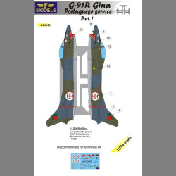 LF Models C44145 1/144 G.91R Gina Portuguese service part.1