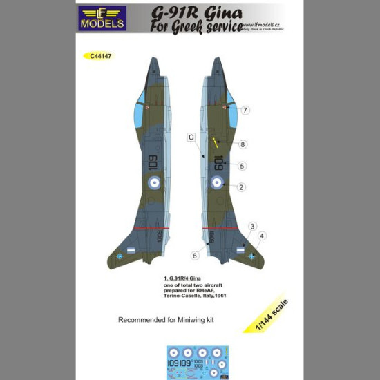 LF Models C44147 1/144 G.91R Gina for Greek service LF Models C44147 1/144 G.91R Gina for Greek service