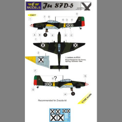 LF Models C4417 1/144 Junkers Ju87D-5 Bulgaria