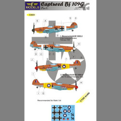 LF Models C4423 1/144 Captured Bf 109G Part I.