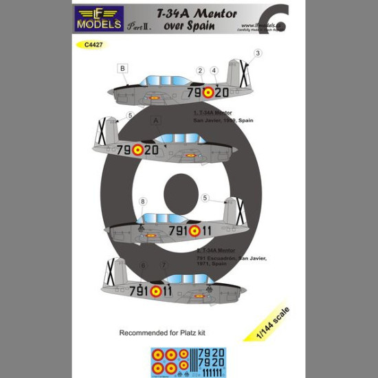 LF Models C4427 1/144 T-34A Mentor over Spain II.
