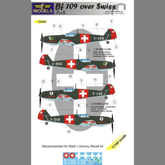 LF Models C4432 1/144 Bf 109 over Swiss II.