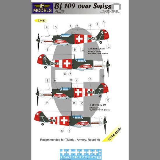 LF Models C4433 1/144 Bf 109 over Swiss III.