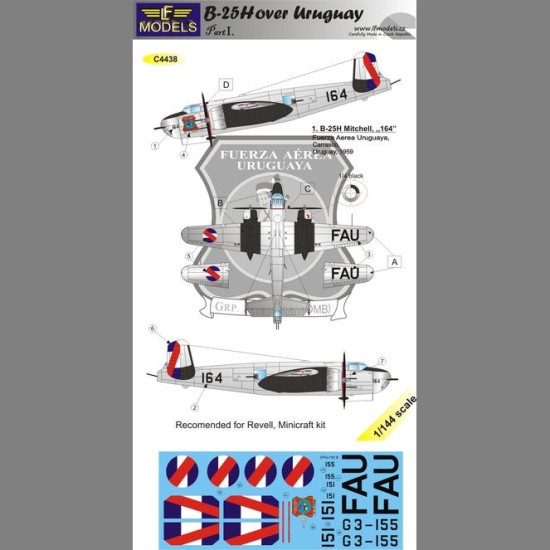 LF Models C4438 1/144 B-25H Uruguay