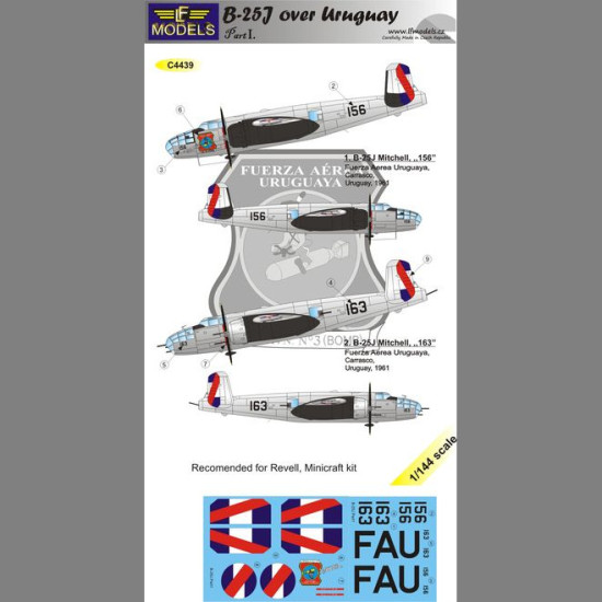 LF Models C4439 1/144 B-25J Uruguay part I.