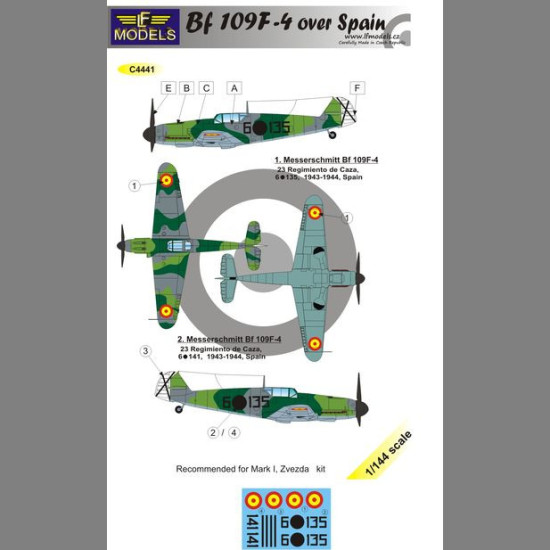 LF Models C4441 1/144 Bf 109F-4 over Spain