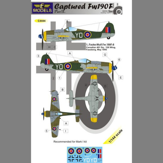 LF Models C4444 1/144 Captured Fw 190F part II.