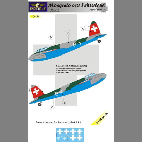 LF Models C4454 1/144 Mosquito over Switzerland II. Part