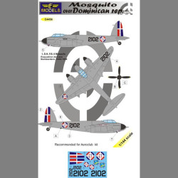 LF Models C4456 1/144 Mosquito over Dominican rep.