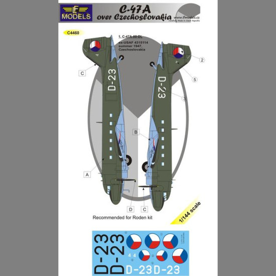 LF Models C4460 1/144 Douglas C-47A over Czechoslovakia