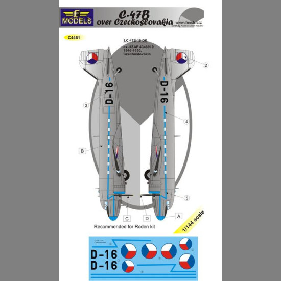 LF Models C4461 1/144 Douglas C-47B over Czechoslovakia