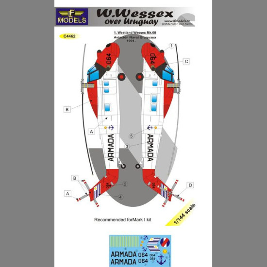 LF Models C4462 1/144 Westland Wessex over Uruguay