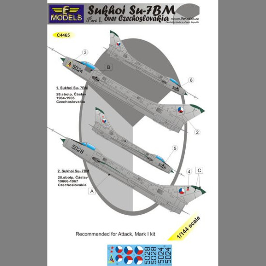 LF Models C4465 1/144 Sukhoi Su-7BM over Czechoslovakia part I.