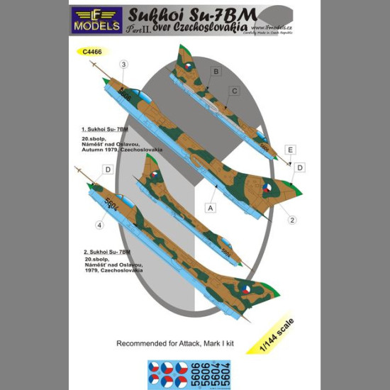 LF Models C4466 1/144 Sukhoi Su-7BM over Czechoslovakia part II.