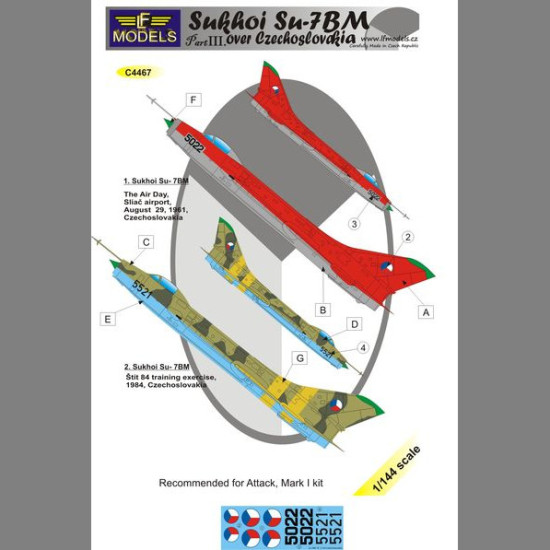 LF Models C4467 1/144 Sukhoi Su-7BM over Czechoslovakia part III.