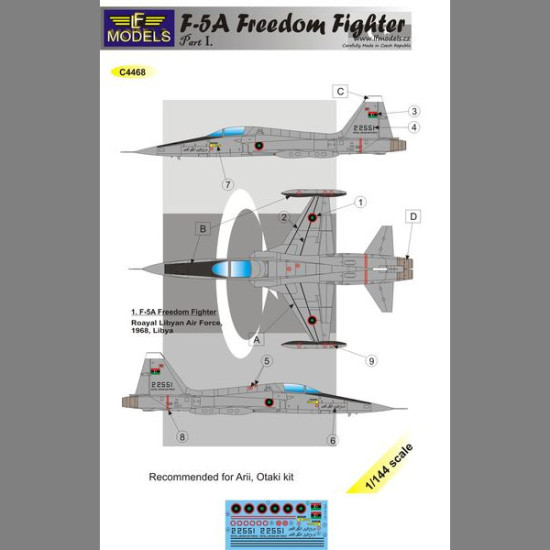 LF Models C4468 1/144 F-5A Freedom Fighter – Libya