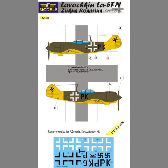 LF Models C4478 1/144 Lavochkin La-5FN Zirkus Rosarius