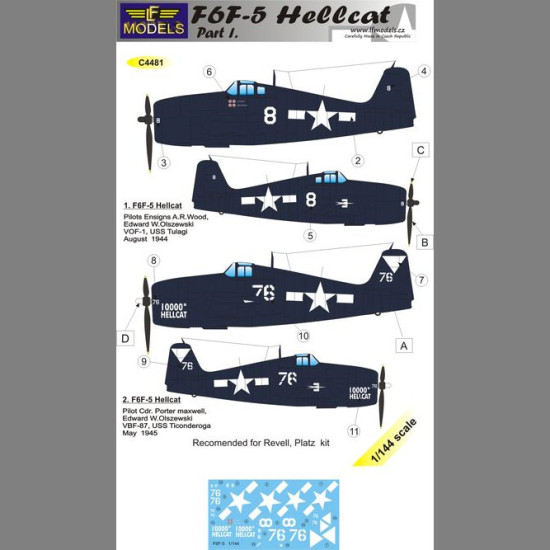 LF Models C4481 1/144 F6F-5 Hellcat part I.