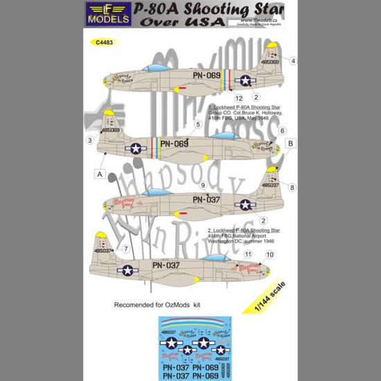 LF Models C4483 1/144 P-80A Shooting Star over USA