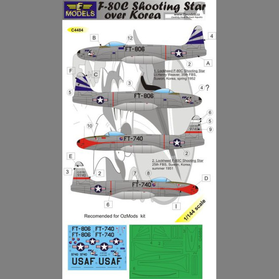LF Models C4484 1/144 F-80C Shooting Star over Korea