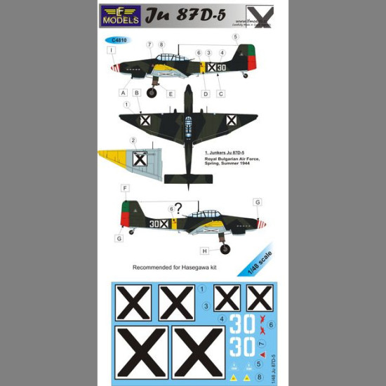 LF Models C4810 1/48 Junkers Ju87D-5 Bulgaria