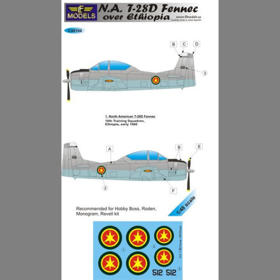 LF Models C48104 1/48 N.A. T-28D Fennec over Ethiopia