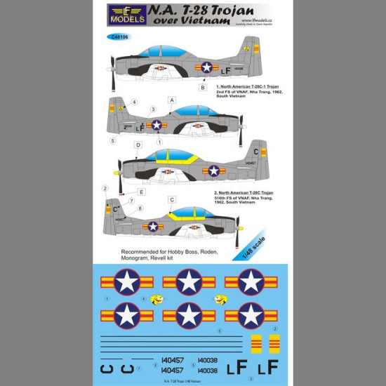 LF Models C48106 1/48 N.A. T-28 Trojan over Vietnam