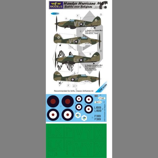 LF Models C48111 1/48 H.Hurricane Mk.I. Battle over France part I.