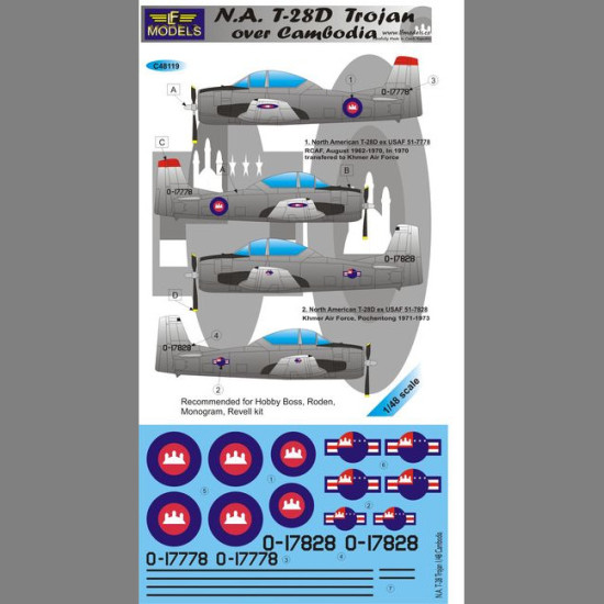 LF Models C48119 1/48 N.A. T-28D over Cambodia